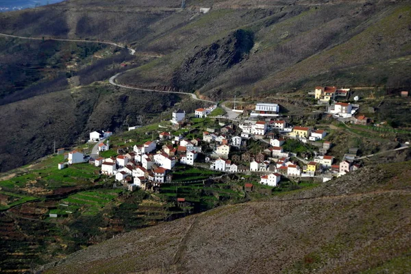 Sobral Magro Tradiční Břidlice Vesnice Horách Vzdálené Vesnice Středním Portugalsku — Stock fotografie