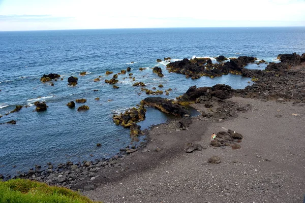 Pláž Ostrově Sao Miguel Azory — Stock fotografie