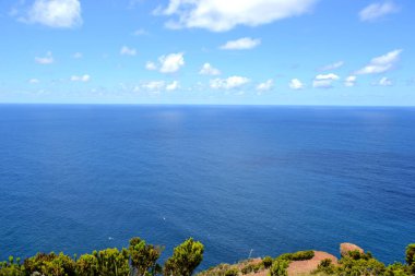Ponta da Ferraria, Sao Miguel, deniz feneri Azores, Portekiz