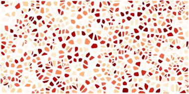 Vitray renkli voronoi fileto, vektör soyut ile. Düzensiz hücre arka plan deseni. 2D geometrik şekiller kılavuz. En boy oranı 2:1