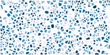Vitray renkli voronoi fileto, vektör soyut ile. Düzensiz hücre arka plan deseni. 2D geometrik şekiller kılavuz. En boy oranı 2:1