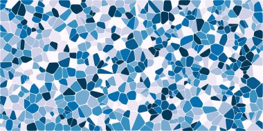 Vitray renkli voronoi fileto, vektör soyut ile. Düzensiz hücre arka plan deseni. 2D geometrik şekiller kılavuz. En boy oranı 2:1