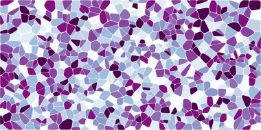 Vitray renkli voronoi fileto, vektör soyut ile. Düzensiz hücre arka plan deseni. 2D geometrik şekiller kılavuz. En boy oranı 2:1