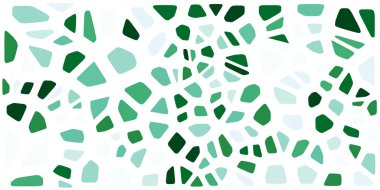 Vitray renkli voronoi fileto, vektör soyut ile. Düzensiz hücre arka plan deseni. 2D geometrik şekiller kılavuz. En boy oranı 2:1