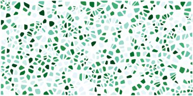 Vitray renkli voronoi fileto, vektör soyut ile. Düzensiz hücre arka plan deseni. 2D geometrik şekiller kılavuz. En boy oranı 2:1