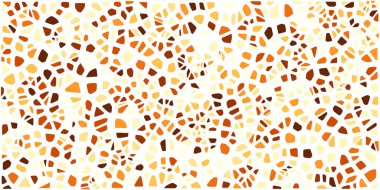 Vitray renkli voronoi fileto, vektör soyut ile. Düzensiz hücre arka plan deseni. 2D geometrik şekiller kılavuz. En boy oranı 2:1