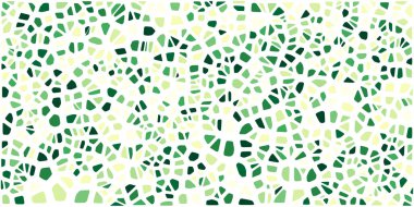 Vitray renkli voronoi fileto, vektör soyut ile. Düzensiz hücre arka plan deseni. 2D geometrik şekiller kılavuz. En boy oranı 2:1