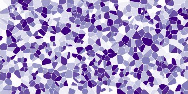 Vitray renkli voronoi fileto, vektör soyut ile. Düzensiz hücre arka plan deseni. 2D geometrik şekiller kılavuz. En boy oranı 2:1