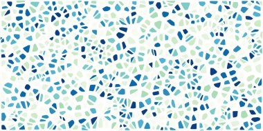 Vitray renkli voronoi fileto, vektör soyut ile. Düzensiz hücre arka plan deseni. 2D geometrik şekiller kılavuz. En boy oranı 2:1