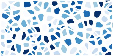 Vitray renkli voronoi fileto, vektör soyut ile. Düzensiz hücre arka plan deseni. 2D geometrik şekiller kılavuz. En boy oranı 2:1