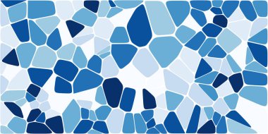 Vitray renkli voronoi fileto, vektör soyut ile. Düzensiz hücre arka plan deseni. 2D geometrik şekiller kılavuz. En boy oranı 2:1