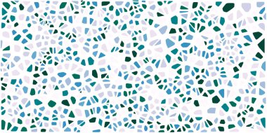 Vitray renkli voronoi fileto, vektör soyut ile. Düzensiz hücre arka plan deseni. 2D geometrik şekiller kılavuz. En boy oranı 2:1
