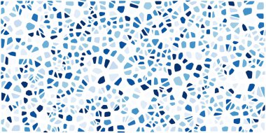 Vitray renkli voronoi fileto, vektör soyut ile. Düzensiz hücre arka plan deseni. 2D geometrik şekiller kılavuz. En boy oranı 2:1