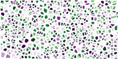 Vitray renkli voronoi fileto, vektör soyut ile. Düzensiz hücre arka plan deseni. 2D geometrik şekiller kılavuz. En boy oranı 2:1