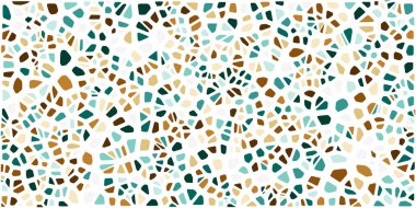 Vitray renkli voronoi fileto, vektör soyut ile. Düzensiz hücre arka plan deseni. 2D geometrik şekiller kılavuz. En boy oranı 2:1