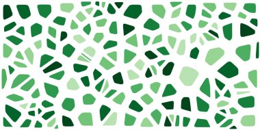 Vitray renkli voronoi fileto, vektör soyut ile. Düzensiz hücre arka plan deseni. 2D geometrik şekiller kılavuz. En boy oranı 2:1