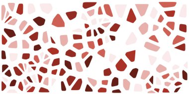 Vitray renkli voronoi fileto, vektör soyut ile. Düzensiz hücre arka plan deseni. 2D geometrik şekiller kılavuz. En boy oranı 2:1