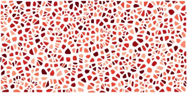 Vitray renkli voronoi fileto, vektör soyut ile. Düzensiz hücre arka plan deseni. 2D geometrik şekiller kılavuz. En boy oranı 2:1