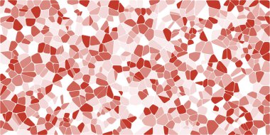 Vitray renkli voronoi fileto, vektör soyut ile. Düzensiz hücre arka plan deseni. 2D geometrik şekiller kılavuz. En boy oranı 2:1