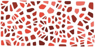 Vitray renkli voronoi fileto, vektör soyut ile. Düzensiz hücre arka plan deseni. 2D geometrik şekiller kılavuz. En boy oranı 2:1