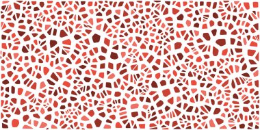 Vitray renkli voronoi fileto, vektör soyut ile. Düzensiz hücre arka plan deseni. 2D geometrik şekiller kılavuz. En boy oranı 2:1