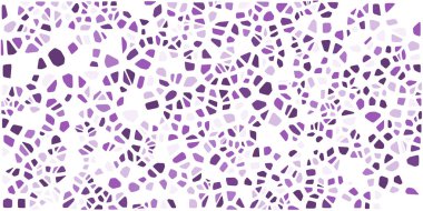 Vitray renkli voronoi fileto, vektör soyut ile. Düzensiz hücre arka plan deseni. 2D geometrik şekiller kılavuz. En boy oranı 2:1