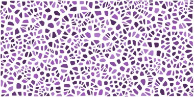 Vitray renkli voronoi fileto, vektör soyut ile. Düzensiz hücre arka plan deseni. 2D geometrik şekiller kılavuz. En boy oranı 2:1