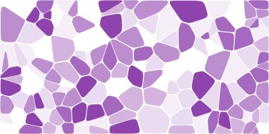 Vitray renkli voronoi fileto, vektör soyut ile. Düzensiz hücre arka plan deseni. 2D geometrik şekiller kılavuz. En boy oranı 2:1