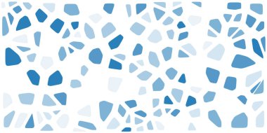 Vitray renkli voronoi fileto, vektör soyut ile. Düzensiz hücre arka plan deseni. 2D geometrik şekiller kılavuz. En boy oranı 2:1