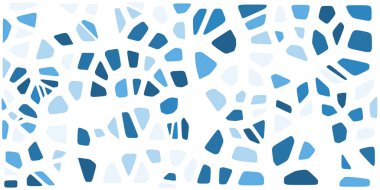 Vitray renkli voronoi fileto, vektör soyut ile. Düzensiz hücre arka plan deseni. 2D geometrik şekiller kılavuz. En boy oranı 2:1