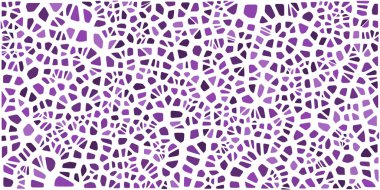 Vitray renkli voronoi fileto, vektör soyut ile. Düzensiz hücre arka plan deseni. 2D geometrik şekiller kılavuz. En boy oranı 2:1