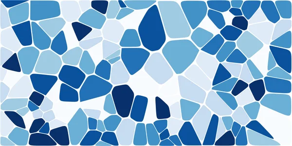 Vitray renkli voronoi fileto, vektör soyut ile. Düzensiz hücre arka plan deseni. 2D geometrik şekiller kılavuz. En boy oranı 2:1