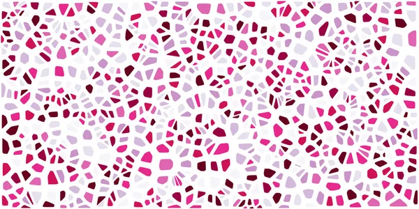 Vitray renkli voronoi fileto, vektör soyut ile. Düzensiz hücre arka plan deseni. 2D geometrik şekiller kılavuz. En boy oranı 2:1