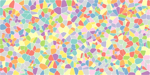 스테인드 글라스 개요와 다채로운 불규칙 패턴입니다 표입니다 — 스톡 벡터