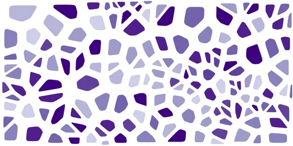 Vitray renkli voronoi fileto, vektör soyut ile. Düzensiz hücre arka plan deseni. 2D geometrik şekiller kılavuz. En boy oranı 2:1