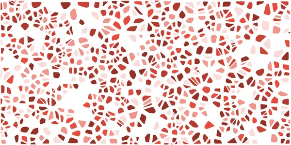 Vitray renkli voronoi fileto, vektör soyut ile. Düzensiz hücre arka plan deseni. 2D geometrik şekiller kılavuz. En boy oranı 2:1