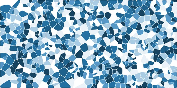 Vitray renkli voronoi fileto, vektör soyut ile. Düzensiz hücre arka plan deseni. 2D geometrik şekiller kılavuz. En boy oranı 2:1
