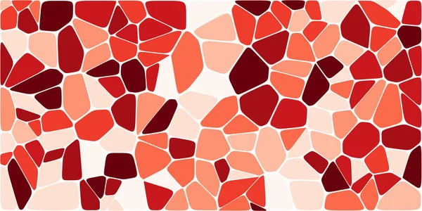 Vitrail Voronoi Coloré Avec Filet Vecteur Abstrait Modèle Fond Cellules — Image vectorielle