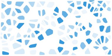 Vitray renkli voronoi fileto, vektör soyut ile. Düzensiz hücre arka plan deseni. 2D geometrik şekiller kılavuz. En boy oranı 2:1