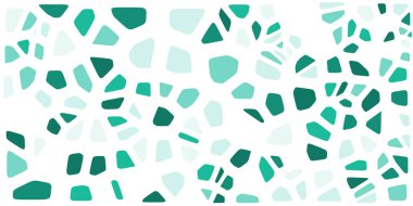 Vitray renkli voronoi fileto, vektör soyut ile. Düzensiz hücre arka plan deseni. 2D geometrik şekiller kılavuz. En boy oranı 2:1