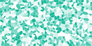 Vitray renkli voronoi fileto, vektör soyut ile. Düzensiz hücre arka plan deseni. 2D geometrik şekiller kılavuz. En boy oranı 2:1