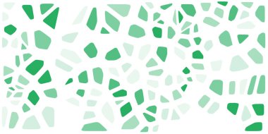 Vitray renkli voronoi fileto, vektör soyut ile. Düzensiz hücre arka plan deseni. 2D geometrik şekiller kılavuz. En boy oranı 2:1