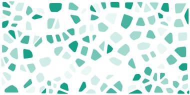 Vitray renkli voronoi fileto, vektör soyut ile. Düzensiz hücre arka plan deseni. 2D geometrik şekiller kılavuz. En boy oranı 2:1