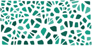 Vitray renkli voronoi fileto, vektör soyut ile. Düzensiz hücre arka plan deseni. 2D geometrik şekiller kılavuz. En boy oranı 2:1