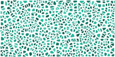 Vitray renkli voronoi fileto, vektör soyut ile. Düzensiz hücre arka plan deseni. 2D geometrik şekiller kılavuz. En boy oranı 2:1