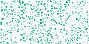Vitray renkli voronoi fileto, vektör soyut ile. Düzensiz hücre arka plan deseni. 2D geometrik şekiller kılavuz. En boy oranı 2:1