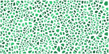 Vitray renkli voronoi fileto, vektör soyut ile. Düzensiz hücre arka plan deseni. 2D geometrik şekiller kılavuz. En boy oranı 2:1