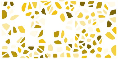 Vitray renkli voronoi fileto, vektör soyut ile. Düzensiz hücre arka plan deseni. 2D geometrik şekiller kılavuz. En boy oranı 2:1