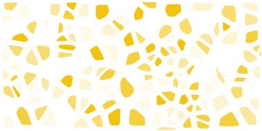 Vitray renkli voronoi fileto, vektör soyut ile. Düzensiz hücre arka plan deseni. 2D geometrik şekiller kılavuz. En boy oranı 2:1