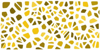 Vitray renkli voronoi fileto, vektör soyut ile. Düzensiz hücre arka plan deseni. 2D geometrik şekiller kılavuz. En boy oranı 2:1